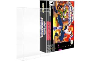 YOYOBUBU 15 Pack Video Game Protector for SNES & N64 Game Boxes – Clear Plastic Sleeve Cover – 0.35mm Rigid PET – Dustproof, Scratch-Resistant, Crystal Clear Display