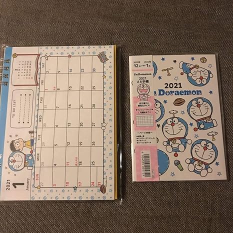 Amazon ドラえもん 手帳 カレンダー 卓上カレンダー 21 アニメ 萌えグッズ 通販