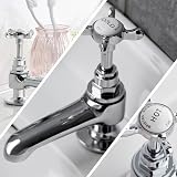 Bristan Bristan 1901 Basin Pillar Taps with Crosshead Chrome N 1/2 C CD view 4
