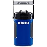 Igloo 1/2 Gallon Blue/Black 2.0 Gallon Plastic Ice Chest | Insulated Sport Jug, Holds 64 oz, Flip-Cap Spout Cover, Wide Chug Opening, Easy-Grip Lid