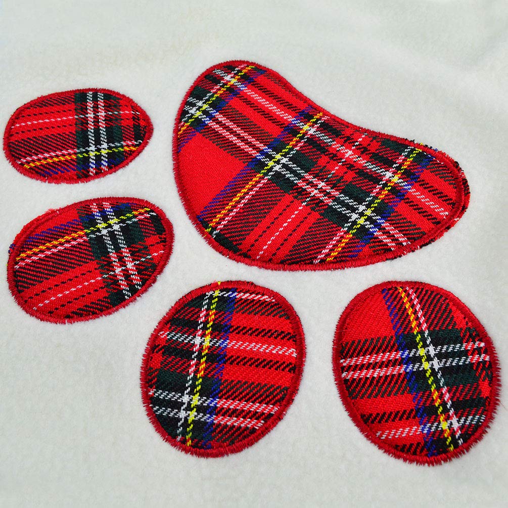 Yolyoo 2pcs Dog Paw Christmas Stocking,17.2’’ Large Christmas Stockings The Dog Feet Shape Pattern Holiday Hanging Stocking Decoration