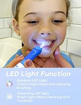 Seago SG-977 Kids Electric Toothbrush 3-12 Blue Giraffe 8 Heads 4 Modes view 5