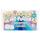 Jet-Puffed Marshmallows, Snowmen, 8 oz Bag | Snowman French Vanilla Marshmallows, Sweet &amp; Fluffy, Great for Hot Cocoa &amp; Baking &amp; Holiday Baking, a Festive Seasonal Treat