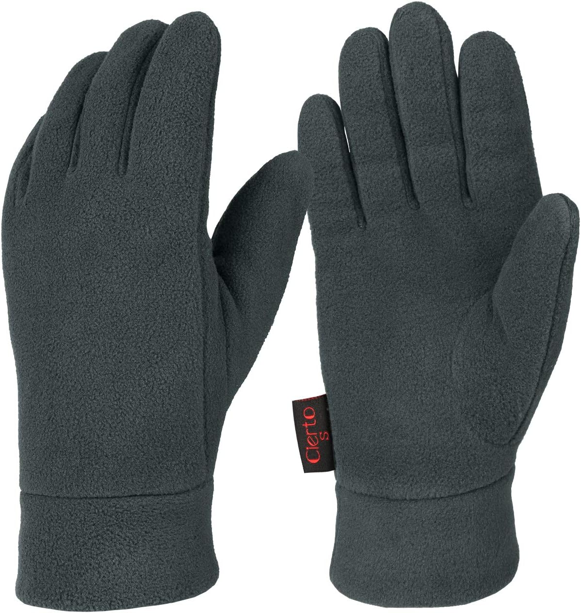 Cierto Cold Weather Polar Fleece Gloves for Men & Women Winter Thermal Protection