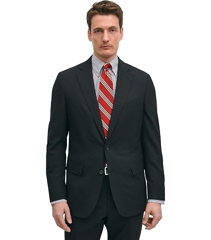 Brooks Brothers Men's Textured Explorer Regent Fit Two Button