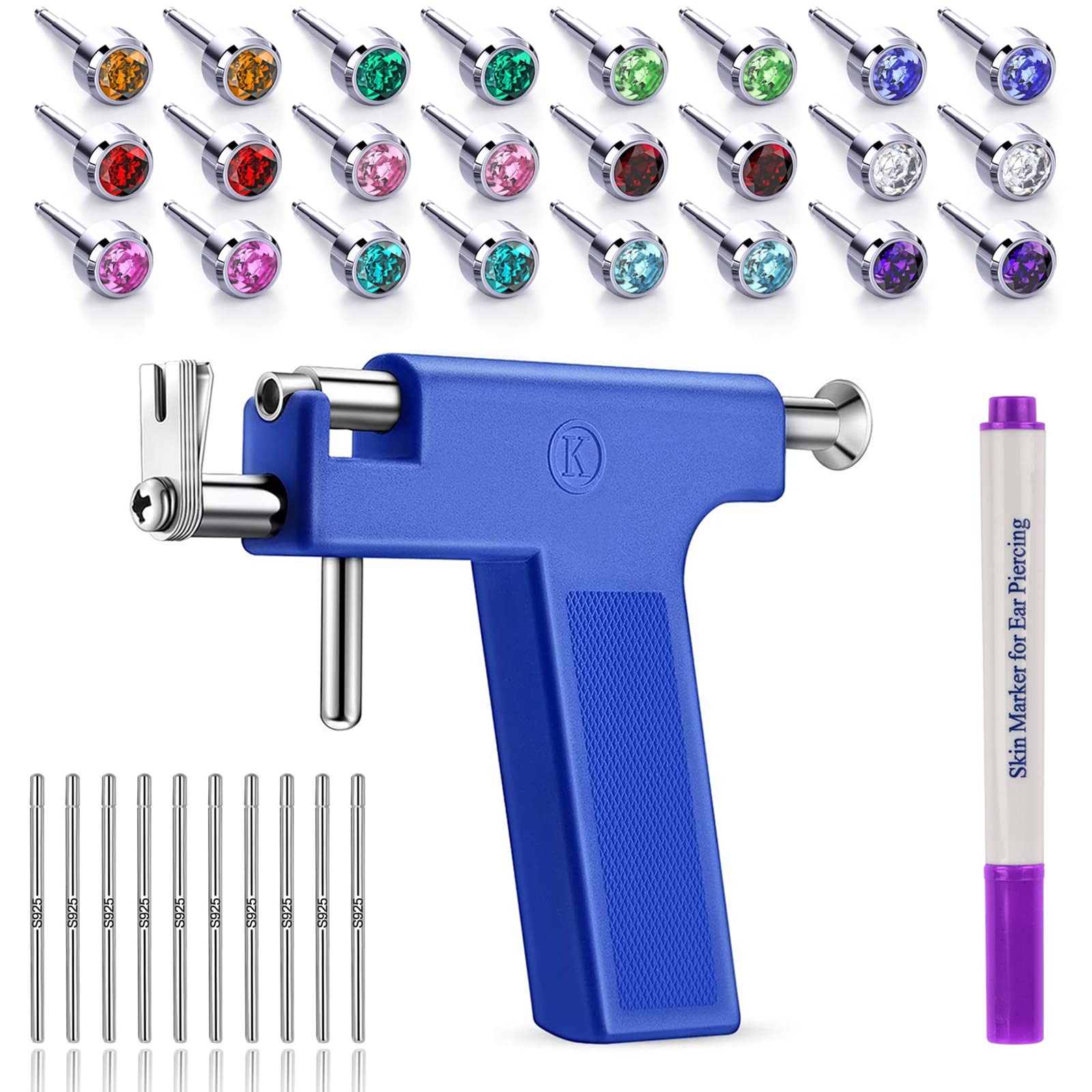 Photo 1 of EOKOW Ear Piercing Kit,Premium Ear Piercing Gun Kit with Hypoallergenic Piercing Studs,Professional Ear Nose Piercing Tool for Salon and Home Piercing