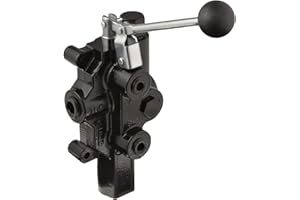 PRINCE MANUFACTURING Prince RD-2575-T4-ESA1 Directional Control Valve, Logsplitter, 4 Ways, 3 Positions, Spring Center To Neutral, Cast Iron, 3000 psi, Lever Handle, 20 gpm, In/Out: 3/4" NPTF, Work 1/2" NPTF