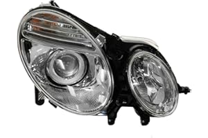 1A AUTO Right Headlight Assembly Passenger Side Compatible with 2005 Mercedes-Benz E320 2003-2006 E500 E55 AMG 2007-2009 E550 MB2503107