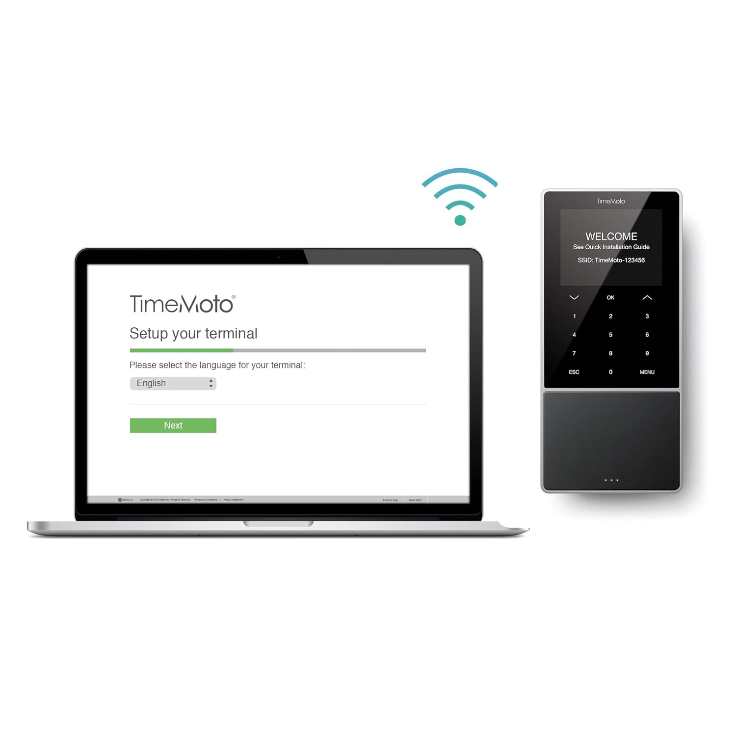 TimeMoto - 125-0587 TM-818 - Time Clock with RFID Reader for up to 2000 Users - Including Employee Management Software: Industrial & Scientific