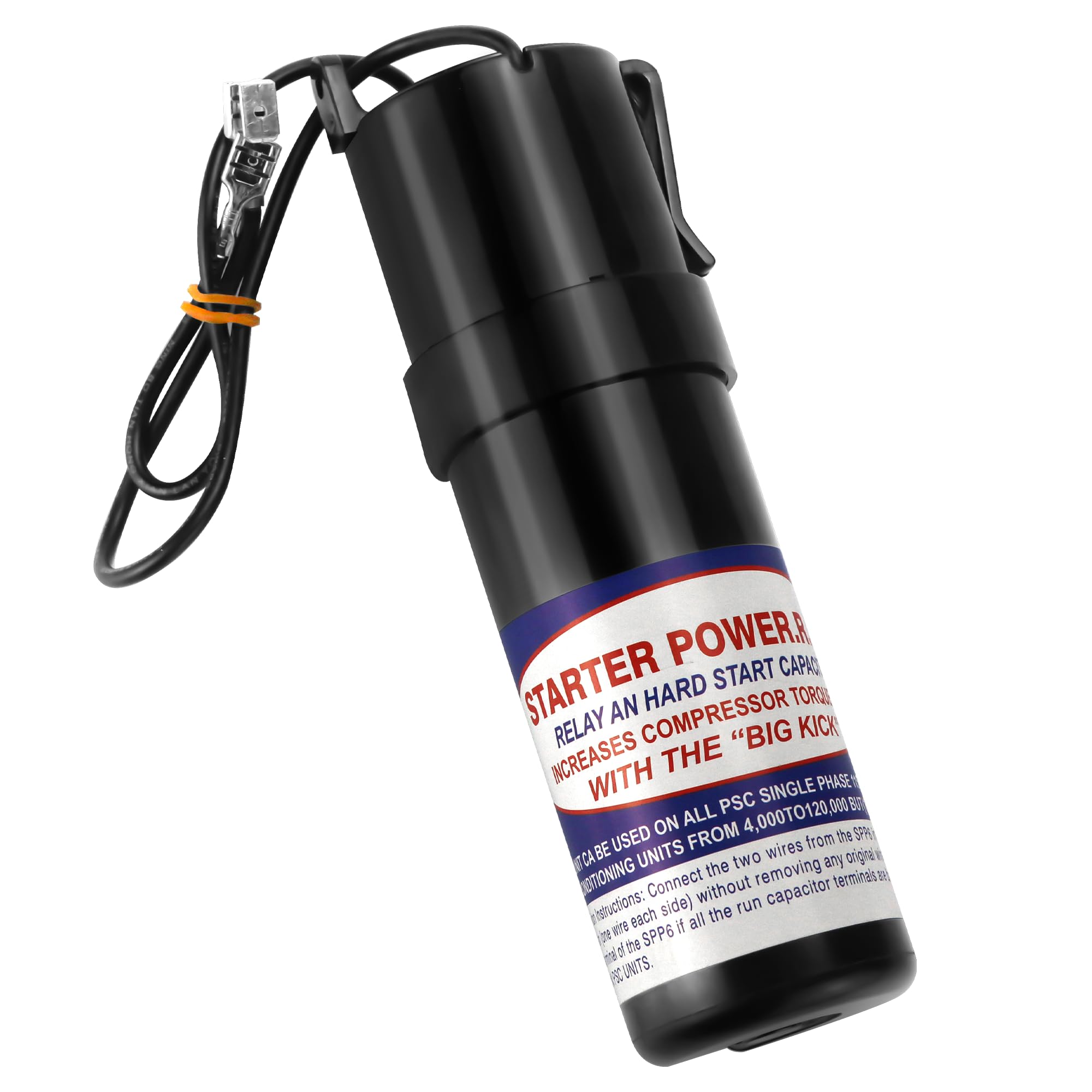 Photo 1 of SPP6 Hard Start Capacitor for AC Compressor 120-288V AC?PTC,1/2 Thru 10 H.P.? Compatible with Su-pco Relay Increases Compressor - 500% Increase Starting Torque by TOMOON