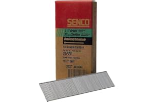 MANUFACTURERS DIRECT Senco 18 Ga. Smooth Shank Straight Strip Brad Nails 1-1/4 in. L x 0.05 in. Dia. 5000 pk
