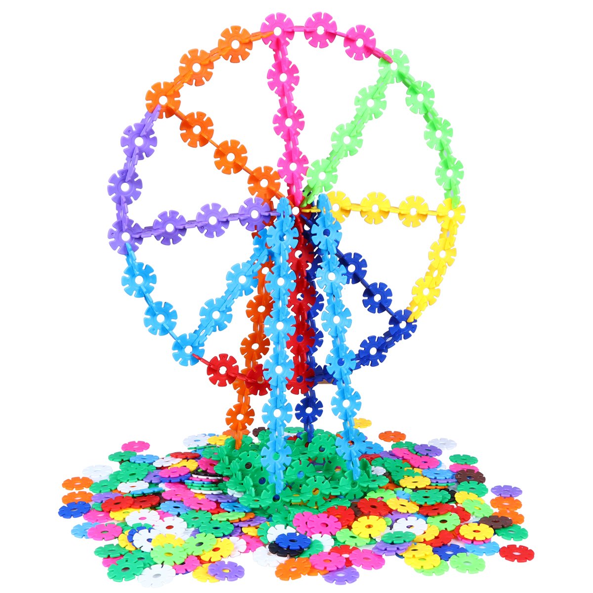 500 Pcs Snowflakes Building Toys