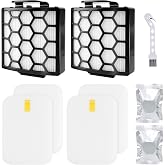 Aymthgt ZU102 ZU100 Replacement Filter &amp; Odor Neutralizer Cartridges Set | For Shark ZU100 ZU102 Rotator Pet Upright Vacuum, 2 Filters + 2 Foam &amp; Filters + 2 Odor Cartridges + 1 Cleaning Brush