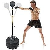INNOLIFE Boxing Fast Respond Speed Bar Heavy Duty Punching Equipment Adjustable Height from 57"~74.8" Boxing Skills Training Free Standing
