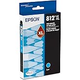 EPSON 812 DURABrite Ultra Ink High Capacity Cyan Cartridge (T812XL220-S) Works with WorkForce Pro WF-7310 ,7820, 7840, EC-C7000