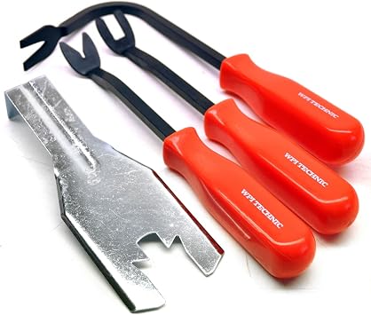 Amazon Com Ab Tools Us Pro 4pc Trim And Door Panel Removal Tool Service Kit Upholstery Clip Button At339 Automotive