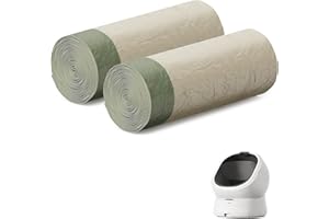 PETLIBRO Self Cleaning Litter Box Liner, 40 Count Cat Litter Bags for Automatic Litter Box, Strong and Durable Drawstring Waste Bags