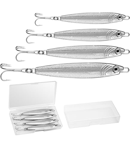 Appâts de pêche Accessoires de pêche Cuillère à jigging en métal Jigs