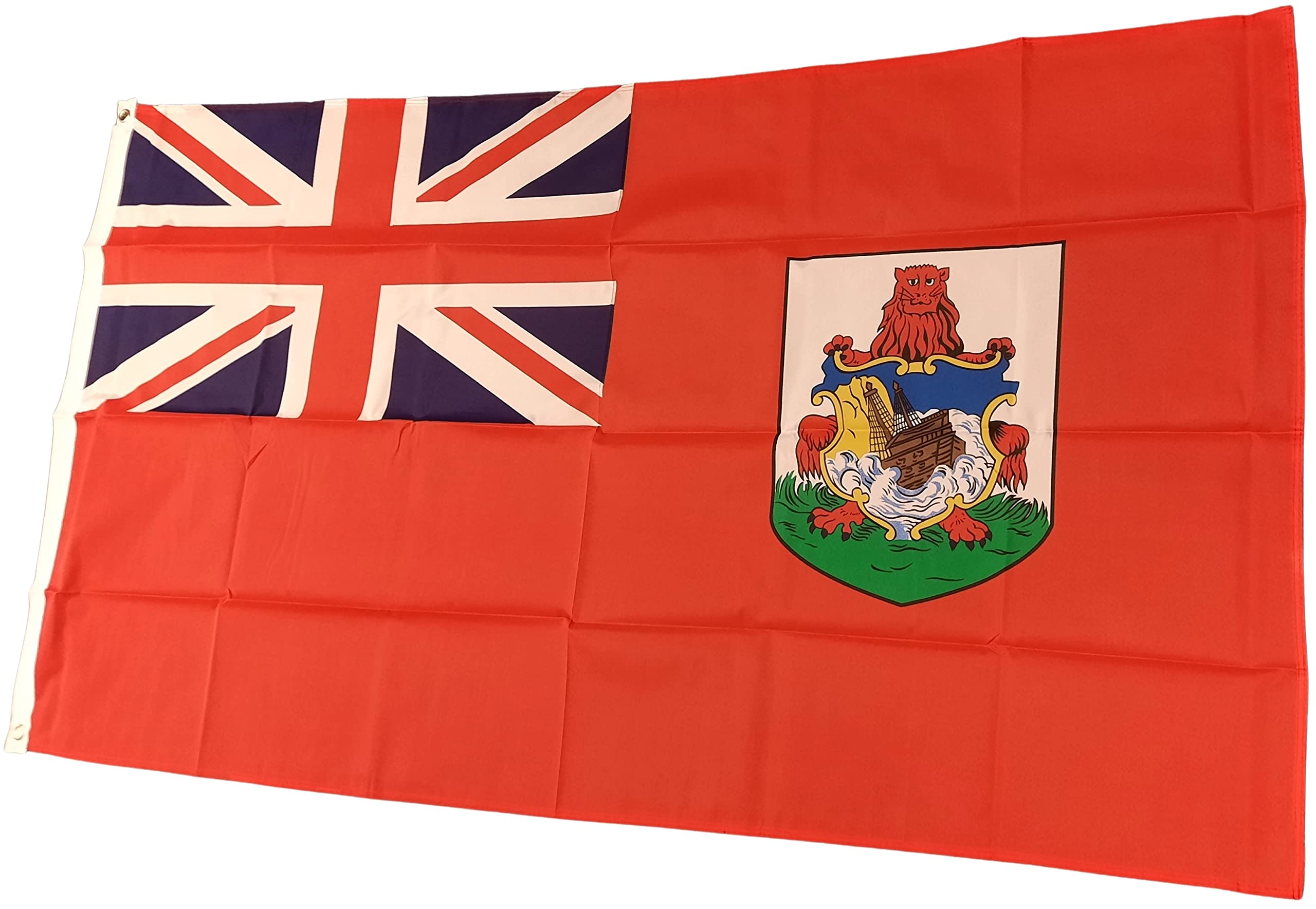 NWFlags Bermuda Flag 5ft x 3ft 75d Premium Polyester Suitable For Flagpoles | Strong Polyester 5x3 foot material flag with Eyelets