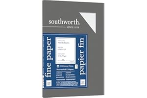 Southworth Linen Business Paper, White, 24 Pounds, 100 Count (P554CK)