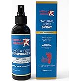 Natural Shoe Deodorizer & Foot Odor Elimination Spray - Shoe Spray for Smelly Shoes - Extra Strength - Eucalyptus Lemongrass.