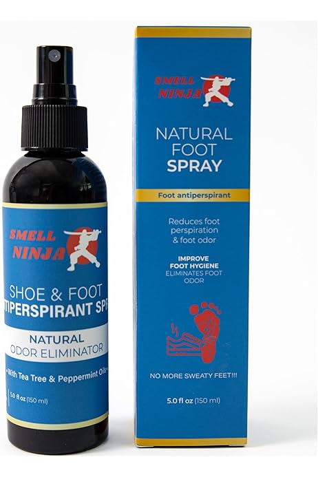 Shoe Deodorizer Natural Mint Foot Deodorant Spray Pink Stuff
