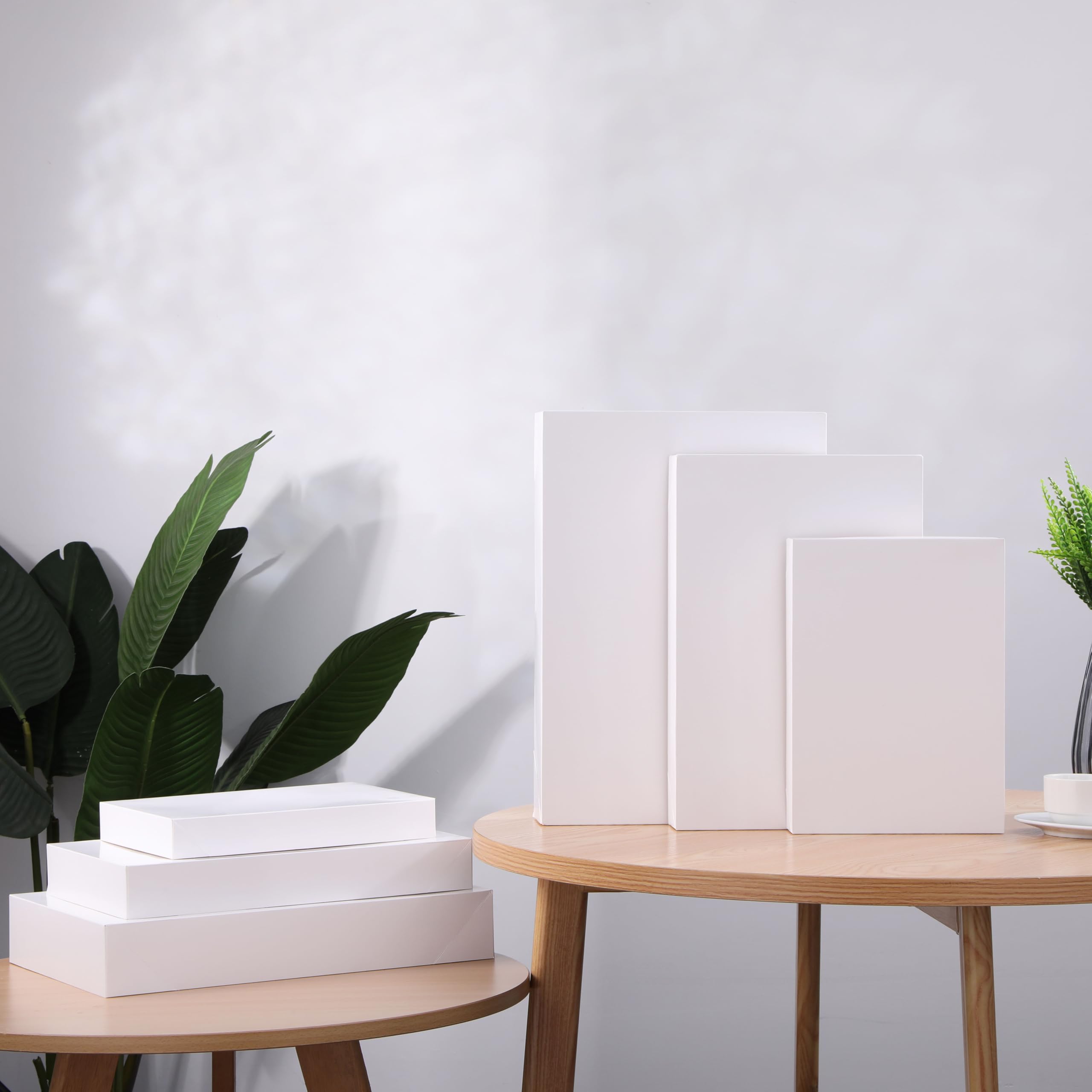 SUNCOLOR 12 Pack White Gift Boxes with Lids Assorted Sizes (4 Boxes 11