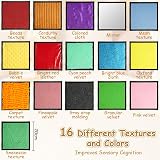 Vicloon Sensory Mats 16 PCS Tactile Tiles Square Fidget Autism Sensory Room view 2