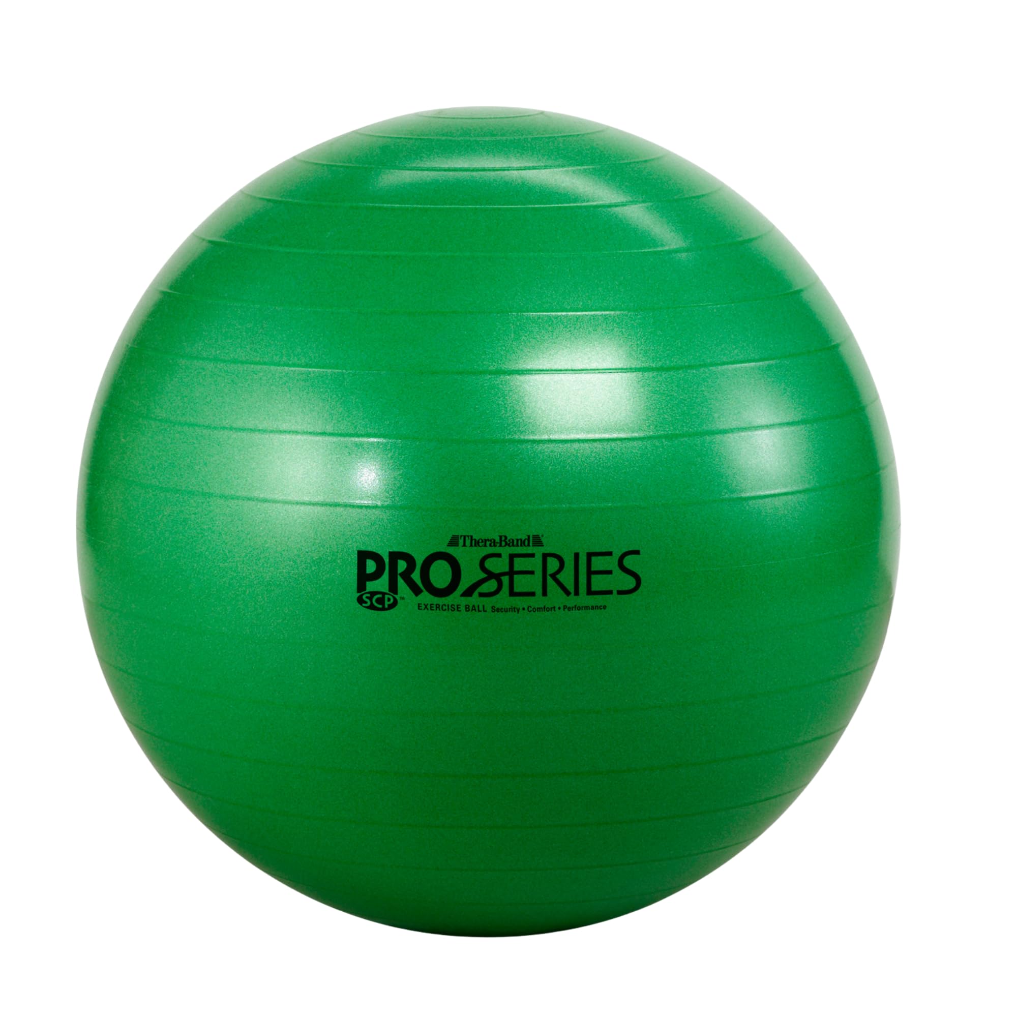 Photo 1 of THERABAND Exercise Ball, Professional Series Stability Ball with 65 cm Diameter for Athletes 5'7" to 6'1" Tall, Slow Deflate Fitness Ball for Improved Posture, Balance, Yoga, Pilates, Core, Green