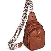 OSOCE Teardrop Sling Bag for Women, Anti-Theft Crossbody Bag with Adjustable Strap, Matte PU Leather, Fits Large Phone