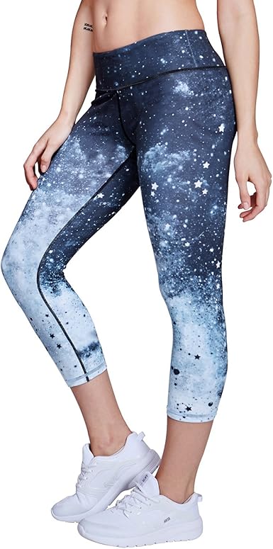 printed yoga capris