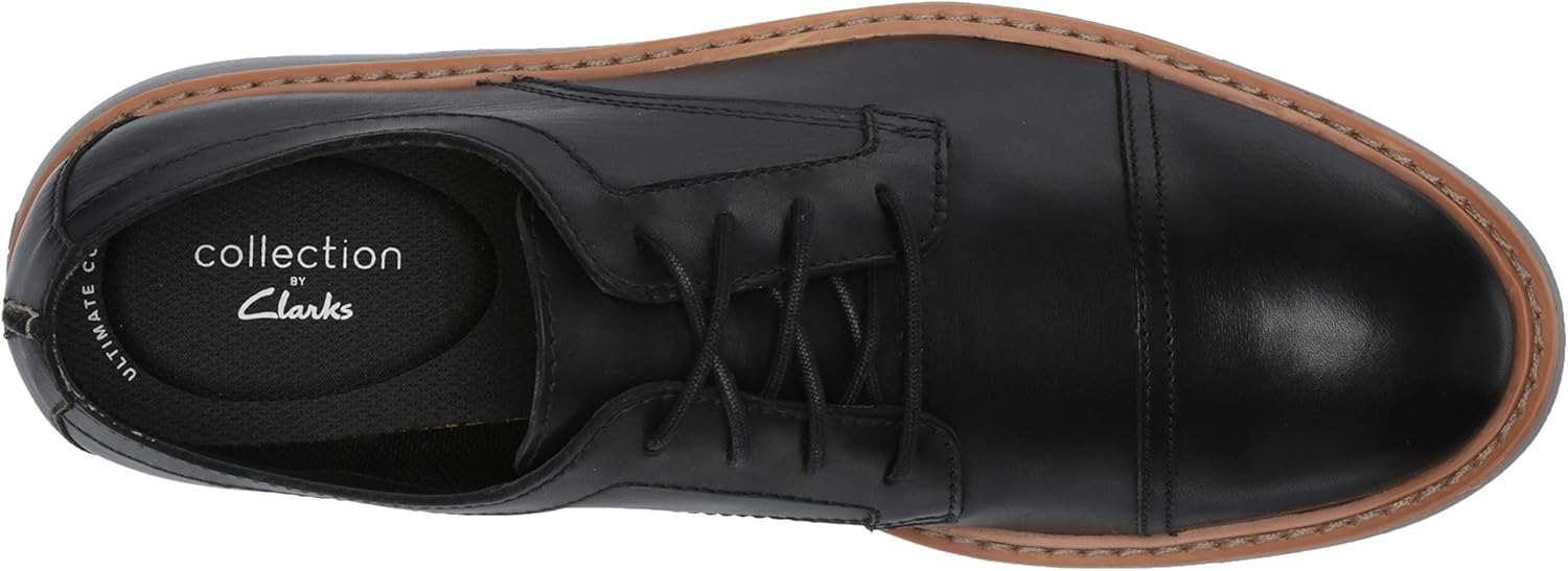 clarks men's draper cap oxford