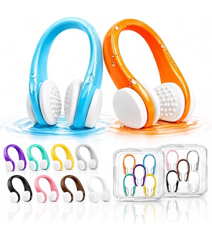 Pince-Nez De Natation Pour Enfants 4-7 Ans - Clip Nasal Confortable Et Sûr (Rose)