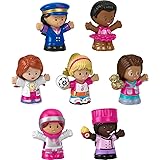 Fisher-Price Little People Barbie Toddler Toys, You Can Be Anything Figure Pack, 7 Characters for Pretend Play Ages 18+ Month