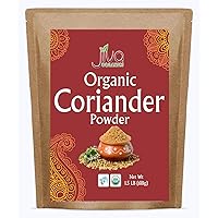 Jiva Organics Organic Ground Coriander Powder 1.5 Pound Bulk Bag (24oz) - Non-GMO, Pure - Dhania