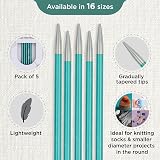 KnitPro Zing Double Pointed Needles 6" 3.25mm Aluminium view 3