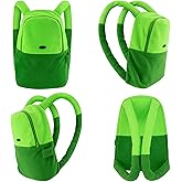 DAZCOS Green Medium Backpack Anime Character Cartoon Unisex Cosplay Costume Accessories Bag for Adult Everday Use Party (Green)