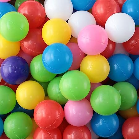 Amazon Araragi カラーボール ボールプール 外遊び おもちゃ プール ボール 水遊び 玩具 袋付 5 5 カラフルボール 0個セット ボールプール アクセサリ おもちゃ