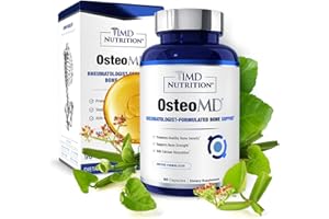 1MD Nutrition OsteoMD for Comprehensive Support - Supplement for Women and Men - Promote Density w/Vitamin D - Hydroxyapatite w/Vitamin D3 & K2-90 Capsules