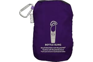 ChicoBag rePETe Water Bottle Sling with Carabiner Clip | Recycled Water Bottle Carrier with Strap | Eco Friendly | (Pack of 1)