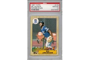1987 Topps Baseball #170 Bo Jackson Rookie Card Graded PSA 10 Gem Mint