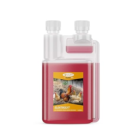 OVUM - ELEKTROLYT 1000 ml - für Geflügel, Rassetauben & Brieftauben - Verdauungshilfe - Linderung von Durchfall - Magen-Darm-Unterstützung - Ausgleich von Mineralstoffverlusten