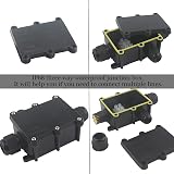 Elezenioc IP68 Outdoor 3 Way Junction Box Black 450V 41A M20 Cable Gland view 5
