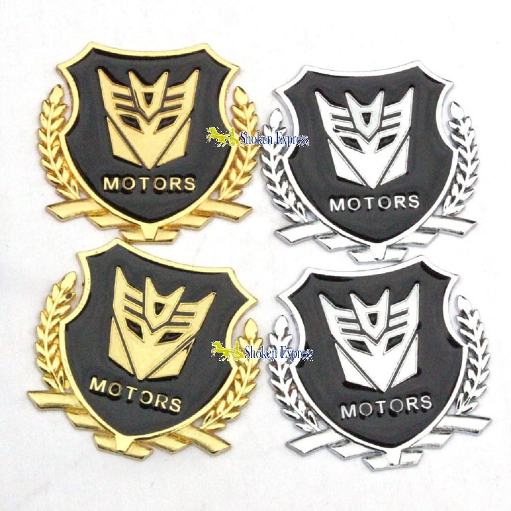 Amazon Co Jp トランスフォーマー 3dエンブレムステッカー 各種サイズあり Autobots サイバトロン Decepticons デストロン Shoken Express セレクションオリジナル商品5点セット 6点セット 並行輸入品 縦5cm 横5cm 5点セット デストロン 金色 ドラッグストア