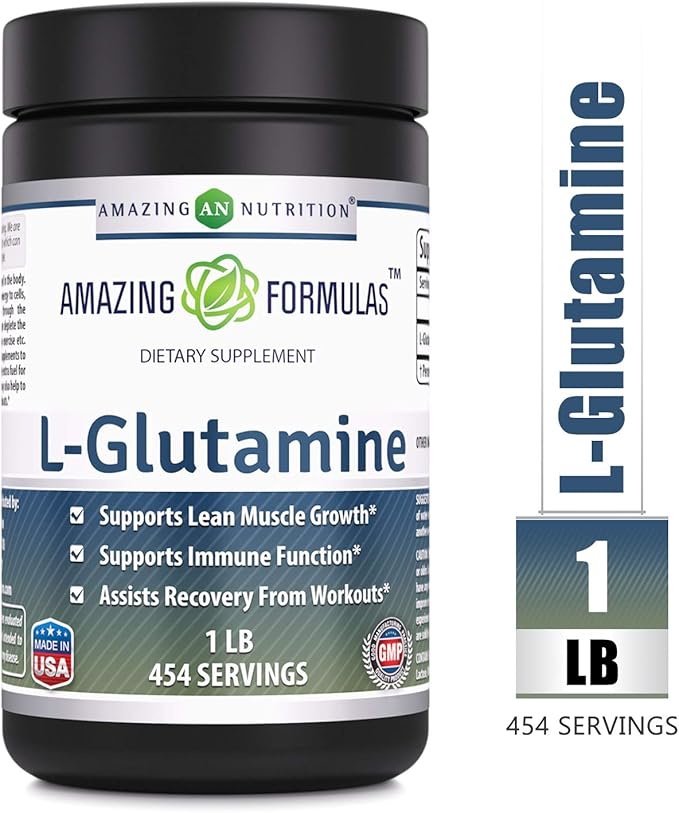 Amazing Nutrition Amazing Formulas LGlutamine Powder Supplement 1lb