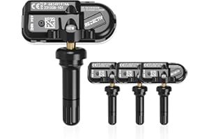 RENECTIV TPMS Sensor 4Pack, 433Mhz Tire Pressure Monitor Sensors Compatible with 2014-2022 RAM 1500 2500 3500 4500 5500 Jeep Chreokee Replace OE#68249197AA 68239720AA 68157568AA