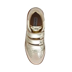 Steve Madden Women's Momentum Sneaker, Gold, 9.5