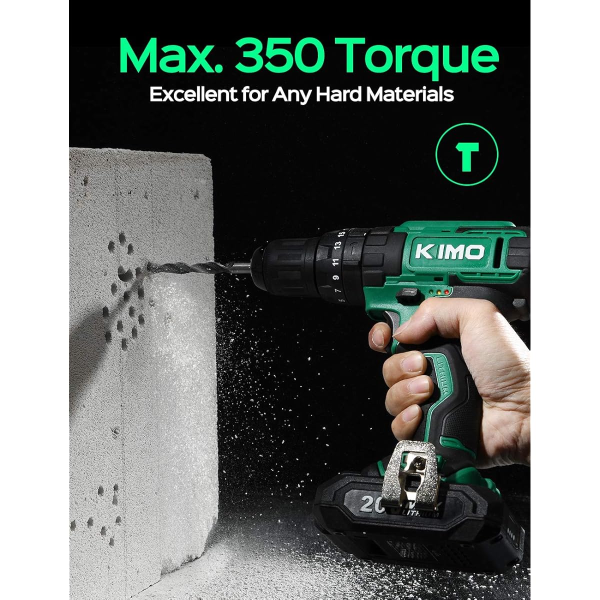 Driver Kit Kimo Power Drill Hammer Drill 20v Kimo Drill Set KIMO