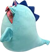 Squishmallows Original 7.5-Inch Tatiana Dark Teal Dragon with Bandana Plush view 3