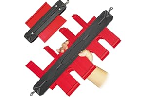 12 Inch Contour Gauge with Lock- 2 Pack Contour Gauge Profile Tool-Precisely Copy Irregular Shape Duplicator-Simple Tool for 